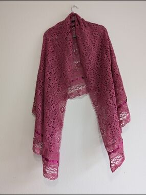 Handmade Crochet Shawl One Size